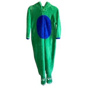 Primark Kids Crocodile Dinosaur Hooded One-Piece Pajamas Costume 5–6Y